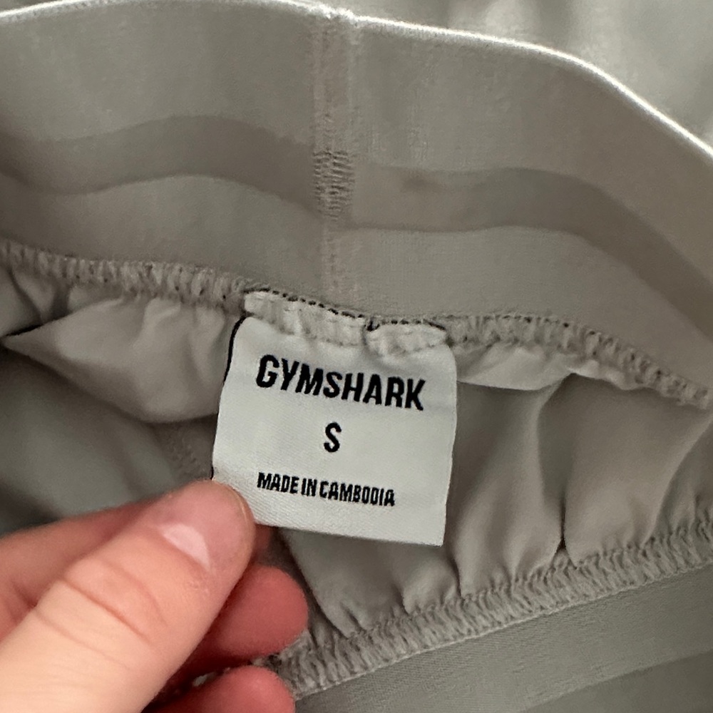 Gymshark Women's Light Gray Performance Running Shorts - Picture 5 of 5